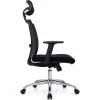 Silla Brand presidente negra 8 SILLA NIZA BASE CROMADA 2