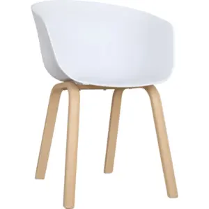 Silla diseño Volga blanca