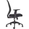Silla Hinke gerente base nylon negro 6 Silla Hinke gerente base nylon negro