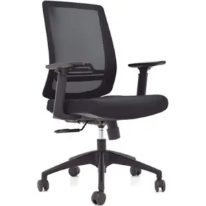 Silla Hinke gerente base nylon negro