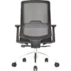 Silla Hinke gerente base aluminio negro 10 Silla Hinke gerente base aluminio negro