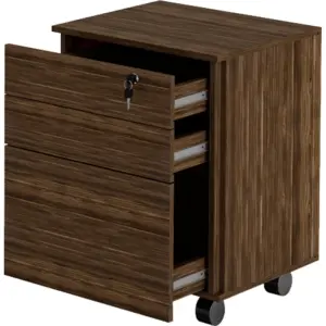 Cajonera con 3 cajones Wong nogal