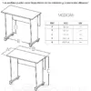 Escritorio plegable madera Monet medidas