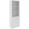 Librero en madera Harrison 2 repisas y archivador blanco 3 Librero en madera Harrison blanco