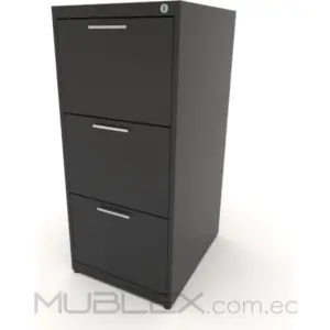Archivador metálico con 3 cajones