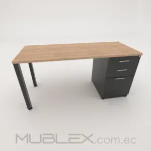 Escritorio Ares sencillo con cajonera