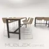 Mesa alta tipo bar Boon 120 cm
