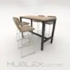 Mesa alta tipo bar Boon 120 cm