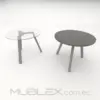 Mesa redonda en madera Quarzo Sólido
