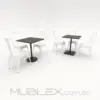 Mesa cuadrada en madera Semple
