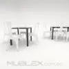 Mesa cuadrada en madera Voice