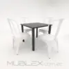 Mesa cuadrada en madera Voice