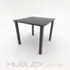 Mesa cuadrada en madera Voice