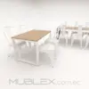 Mesa Wood de 120 cm base blanca 6 Mesa Wood de 120 cm base blanca