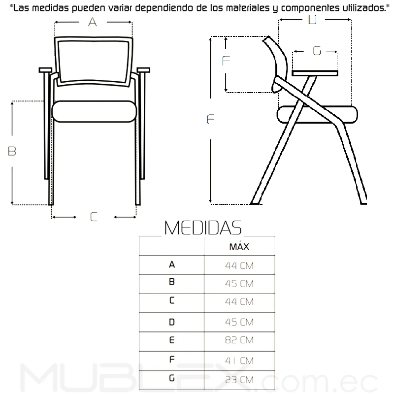 Silla Foldy 7 Medidas Silla Foldy