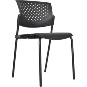 Silla Plastic interlocutora negra