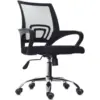 Silla Trípoli reclinable negra base cromo 7 Silla Atlantis basculante base cromada 1