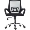 Silla Trípoli reclinable negra base cromo 9 Silla Atlantis basculante base cromada 3