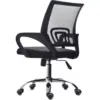 Silla Trípoli reclinable negra base cromo 10 Silla Atlantis basculante base cromada 4