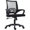 Silla Trípoli reclinable negra base nylon 7 Silla Atlantis basculante base nylon 1