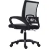 Silla Trípoli reclinable negra base nylon 11 Silla Atlantis basculante base nylon 4