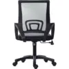 Silla Trípoli reclinable negra base nylon 10 Silla Atlantis basculante base nylon 5