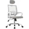Silla Atlantis con cabecero blanca gris 1