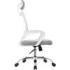Silla Atlantis con cabecero blanca gris 3