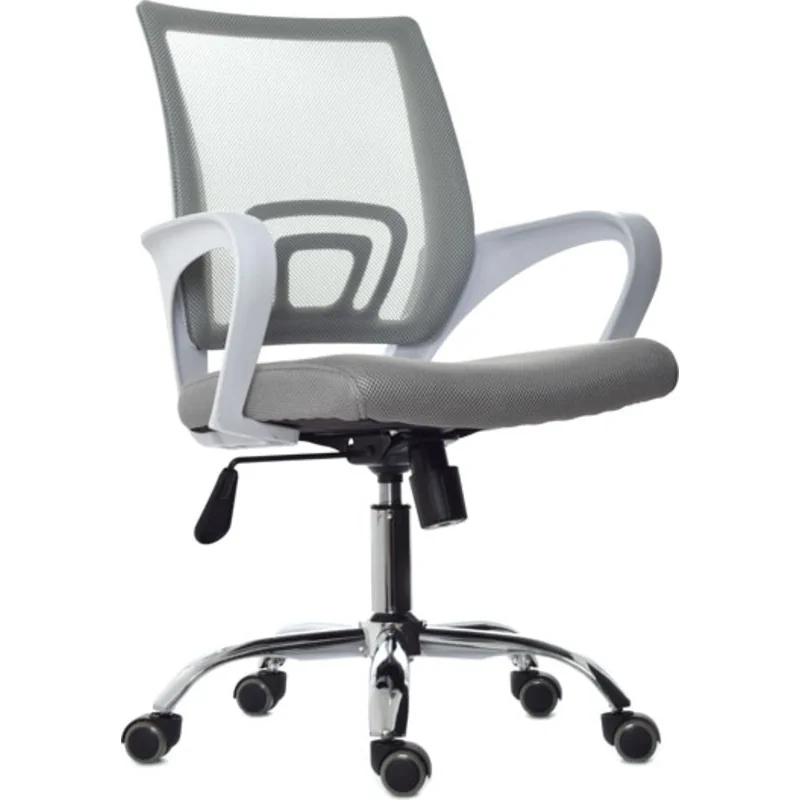 Silla Trípoli reclinable gris blanca 1 Silla Atlantis gris blanca basculante base cromada 1