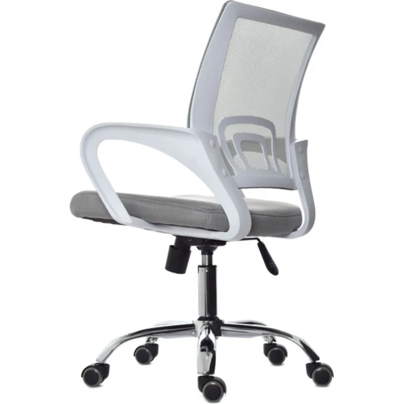 Silla Trípoli reclinable gris blanca 4 Silla Atlantis gris blanca basculante base cromada 4