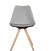 Silla diseño Ema II gris tapizada 9 Silla Ema II gris 3