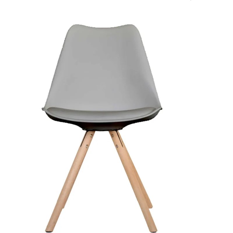 Silla diseño Ema II gris tapizada 3 Silla Ema II gris 3