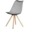 Silla diseño Ema II gris tapizada 10 Silla Ema II gris 4