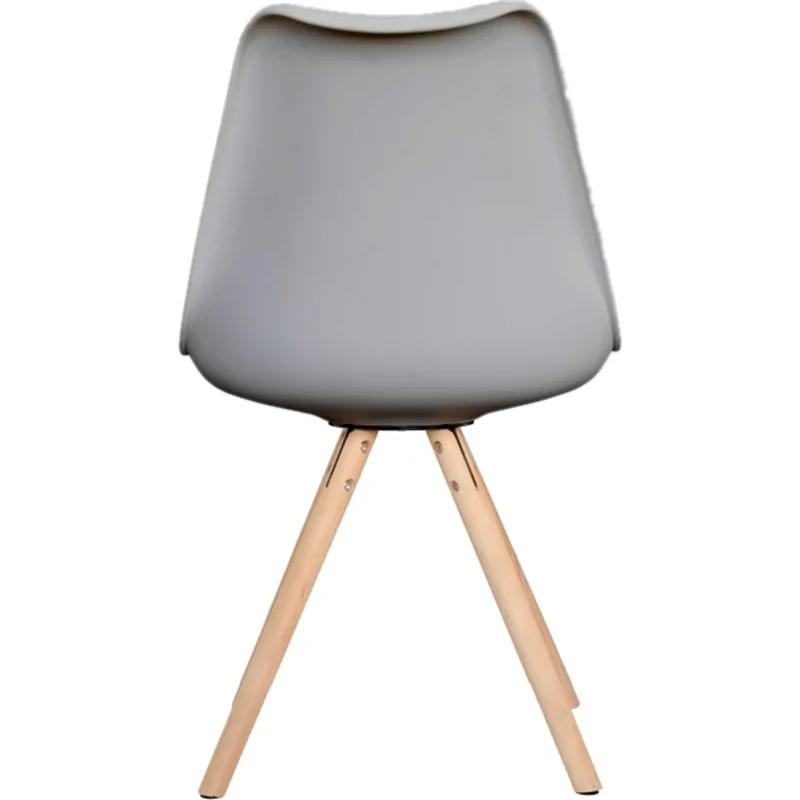 Silla diseño Ema II gris tapizada 5 Silla Ema II gris 5
