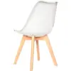 Silla diseño Ema blanca tapizada 8 Silla Ema tapizada blanca 3