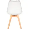 Silla diseño Ema blanca tapizada 9 Silla Ema tapizada blanca 4