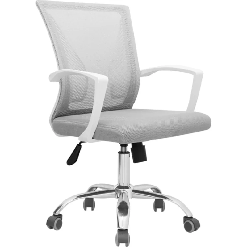 Silla Amt ejecutiva blanca gris 1 Silla Mat blanca fc