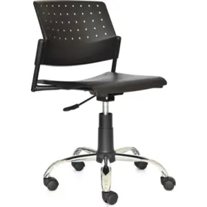 Silla Move giratoria cromada plástica
