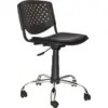 Silla Prisma giratoria cromada 5 Silla Prisma giratoria tapizada cromada