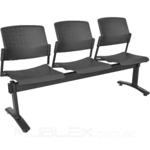 Silla de espera Move 3 puestos plástico