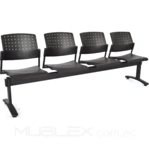 Silla de espera Move 4 puestos plástico