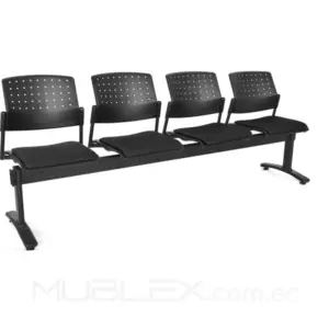 Tandem espera Move 4 puestos tapizado