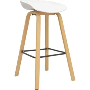 Taburete Misuri blanco 4