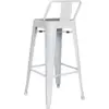 Taburete Cloe espaldar blanco 4