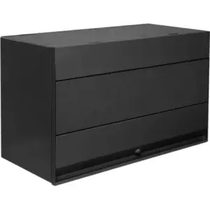 Archivador aéreo de pared puerta metalica 60cm negro