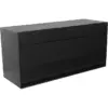 Archivador aéreo de pared puerta metalica 90cm negro