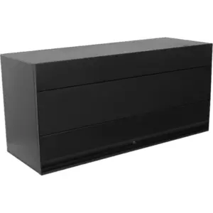 Archivador aéreo de pared puerta metalica 90cm negro