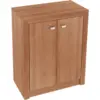 Archivero en madera con repisa Norton almendra 3 Archivero en madera con repisa Norton almendra