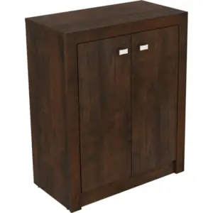 Archivero en madera con repisa Norton nogal