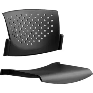Asiento y espaldar silla Butterfly negra